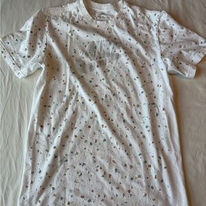 Nike White Multicolor Speckled Men's Tee or Nep pattern